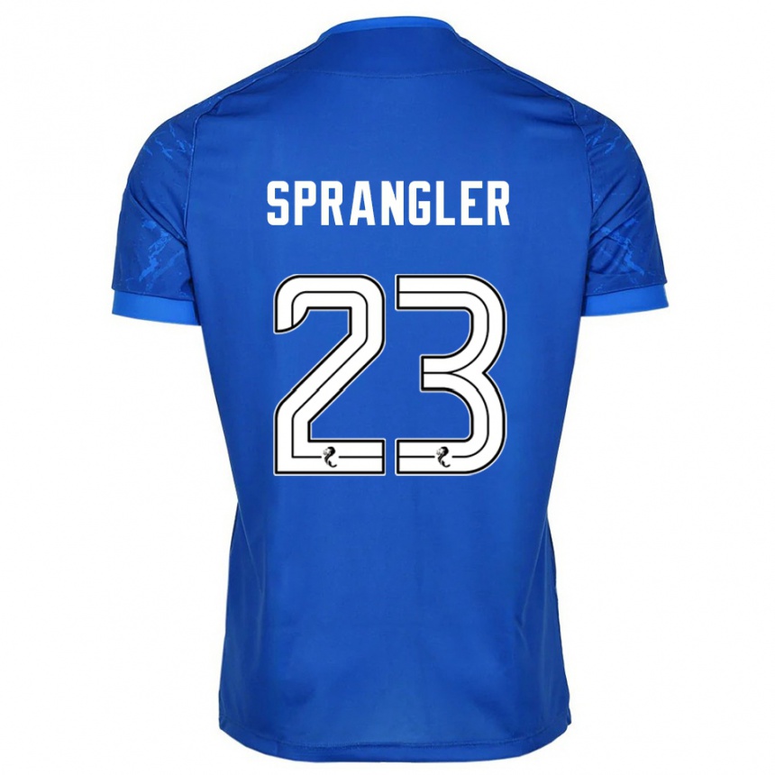 ילדים כדורגל סוון שפראנגלר #23 כחול לבן ג'רזי ביתית 2025/26
