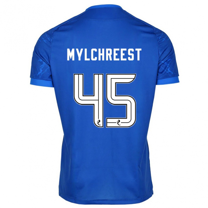 ילדים כדורגל ג׳קסון מילכריסט #45 כחול לבן ג'רזי ביתית 2025/26