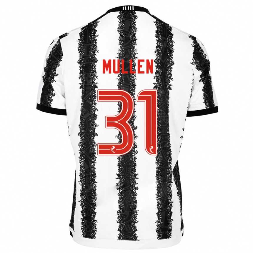 ילדים כדורגל Ryan Mullen #31 לבן שחור ג'רזי ביתית 2025/26