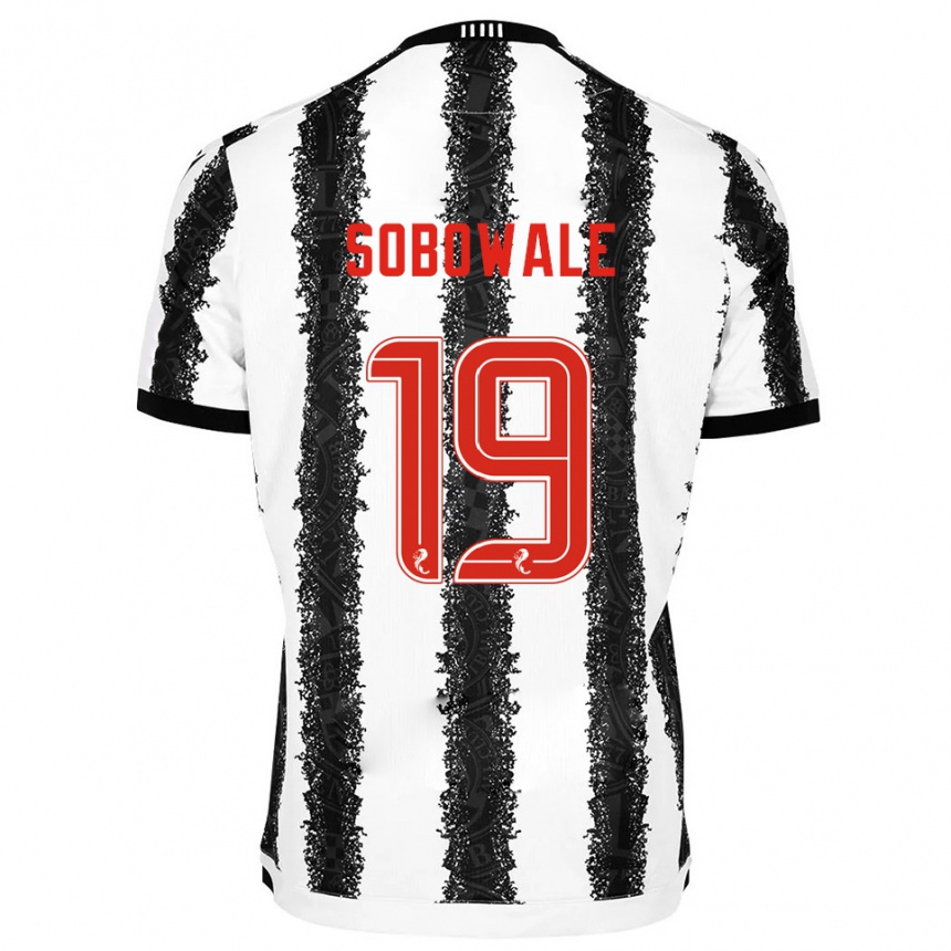 ילדים כדורגל טוניס סובויל #19 לבן שחור ג'רזי ביתית 2025/26