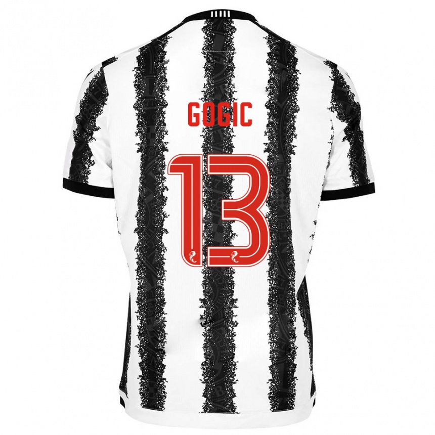 ילדים כדורגל אלכס גוגיי #13 לבן שחור ג'רזי ביתית 2025/26