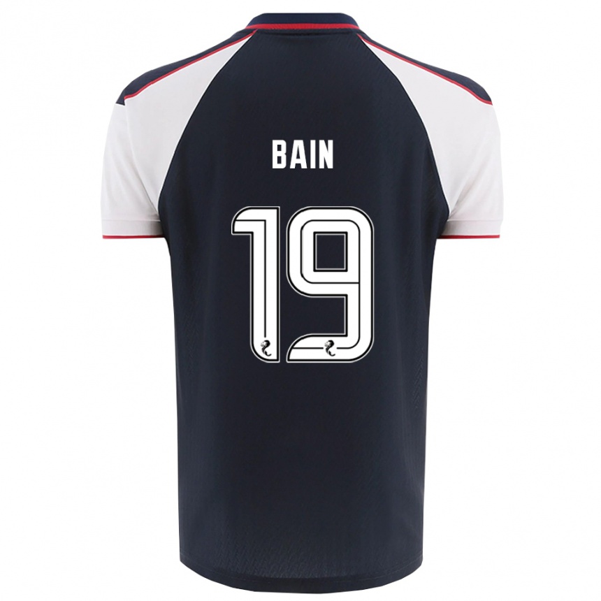 ילדים כדורגל סקוט ביין #19 כחול נייבי לבן ג'רזי ביתית 2025/26