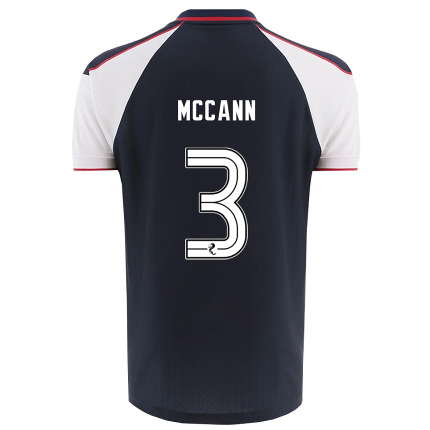 ילדים כדורגל לאון מק׳קאן #3 כחול נייבי לבן ג'רזי ביתית 2025/26