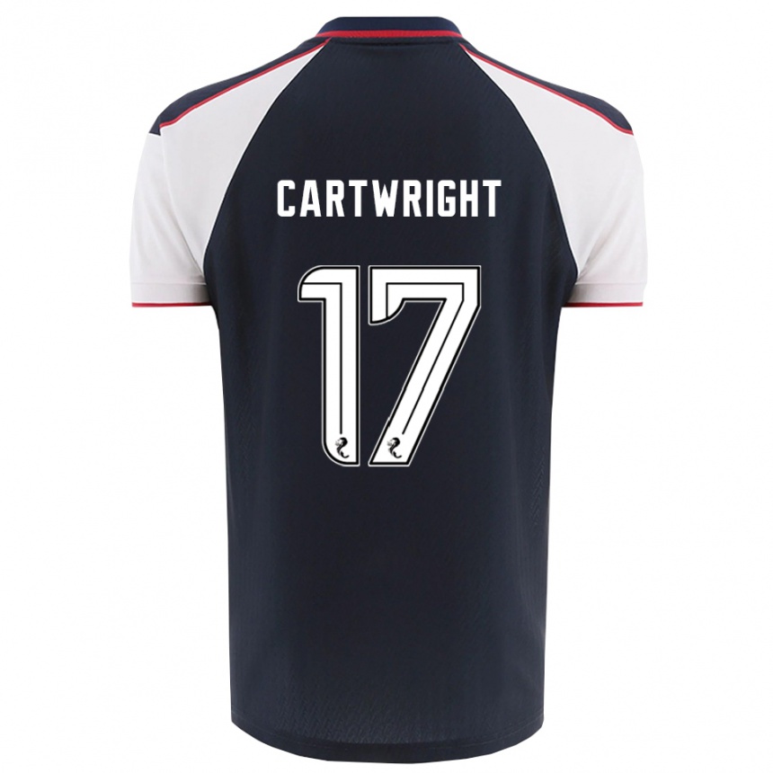 ילדים כדורגל הנרי קרטרייט #17 כחול נייבי לבן ג'רזי ביתית 2025/26