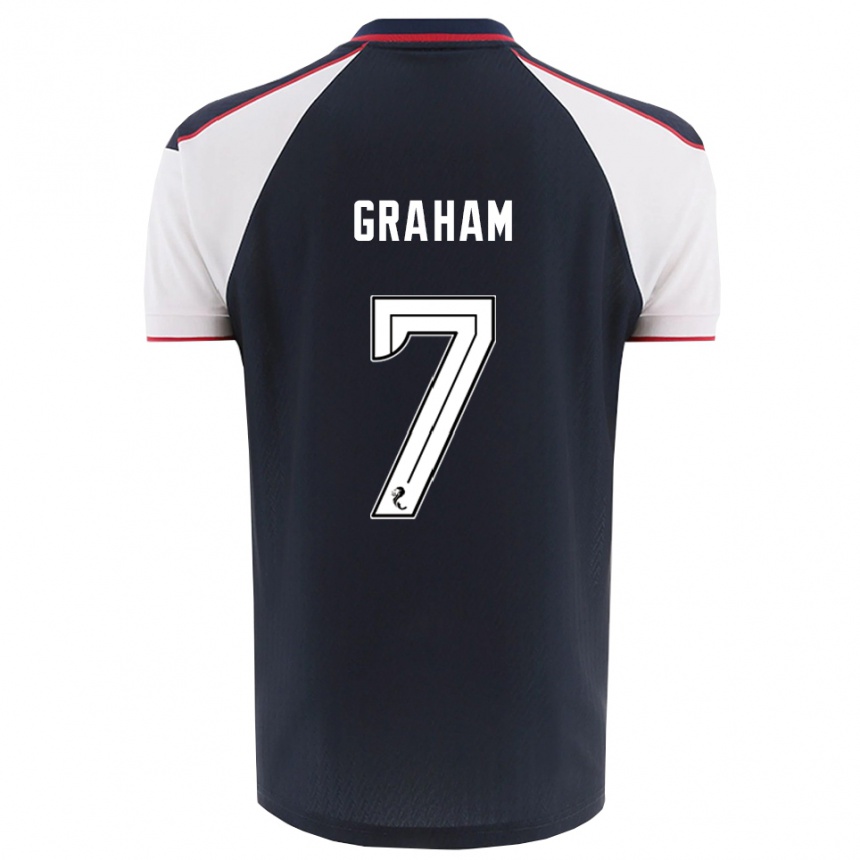 ילדים כדורגל בריאן גראהם #7 כחול נייבי לבן ג'רזי ביתית 2025/26