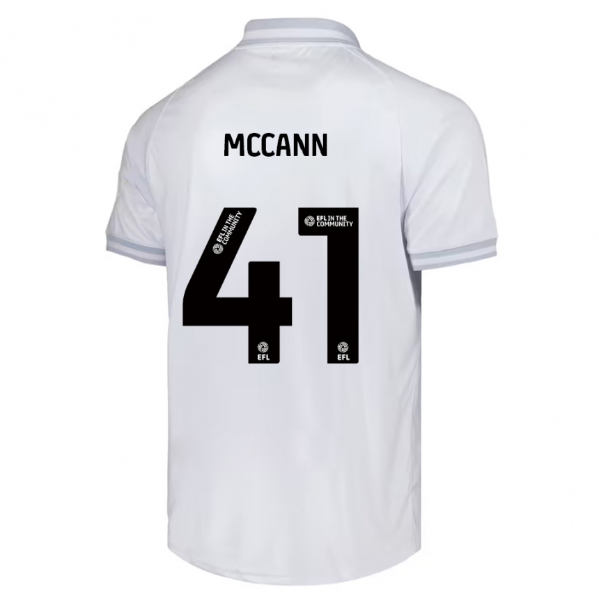 ילדים כדורגל ביילי מק׳קאן #41 לבן אפור שחור הרחק ג'רזי 2025/26