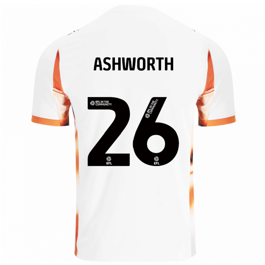 ילדים כדורגל אק אשוורת' #26 לבן כתום שחור הרחק ג'רזי 2025/26