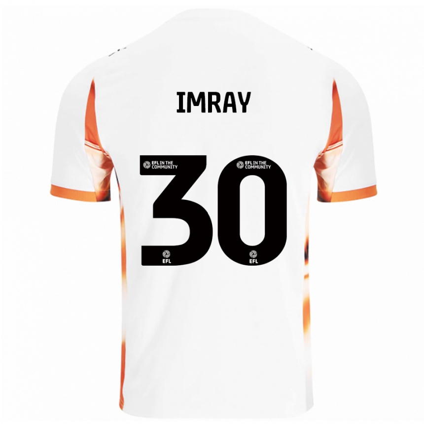 ילדים כדורגל דני אימריי #30 לבן כתום שחור הרחק ג'רזי 2025/26