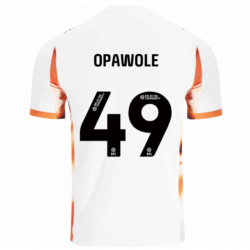 ילדים כדורגל ג׳ונסון אופאוולה #49 לבן כתום שחור הרחק ג'רזי 2025/26