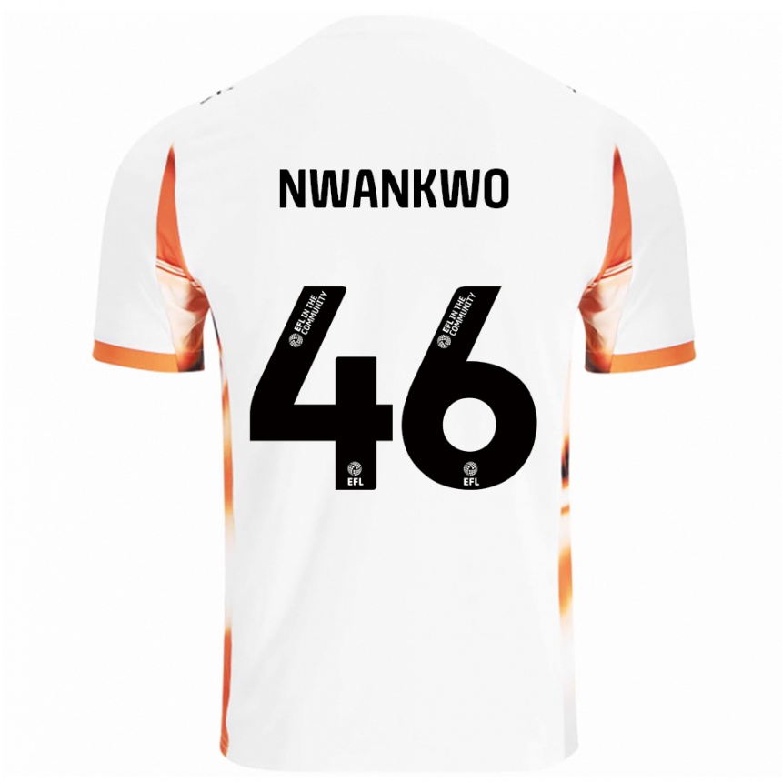 ילדים כדורגל Oluchukwu Nwankwo #46 לבן כתום שחור הרחק ג'רזי 2025/26