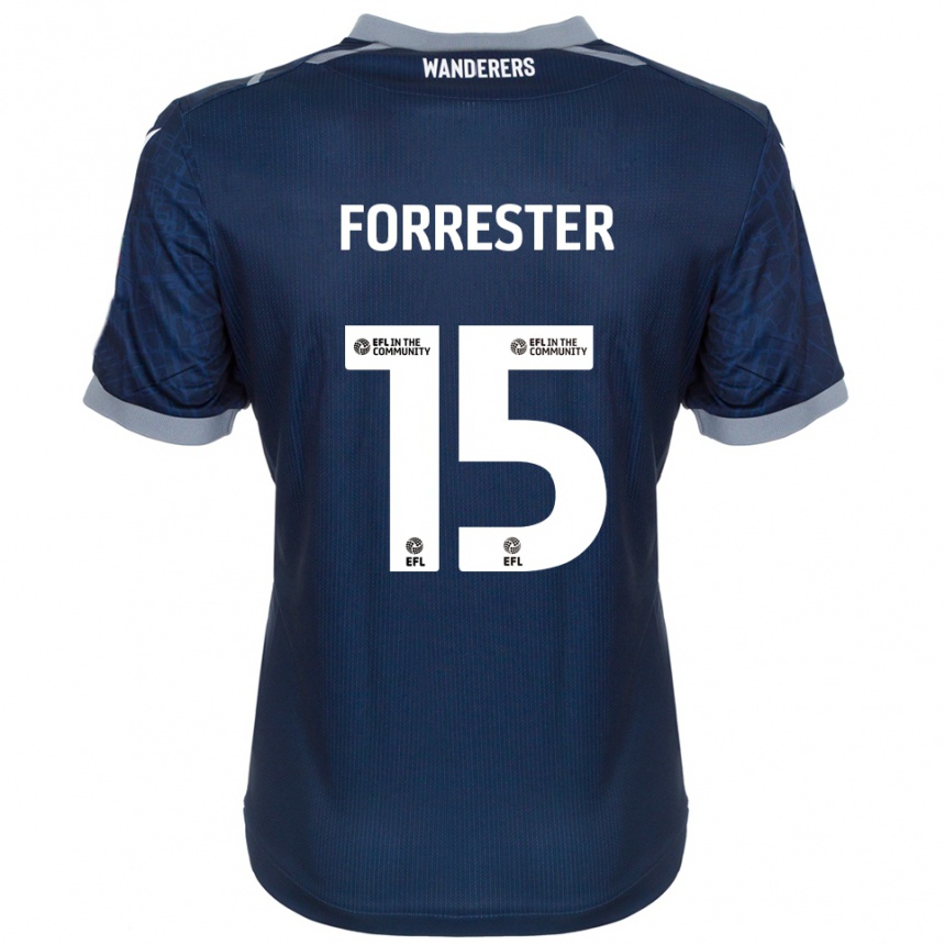 ילדים כדורגל ויל פורסטר #15 כחול נייבי אפור הרחק ג'רזי 2025/26