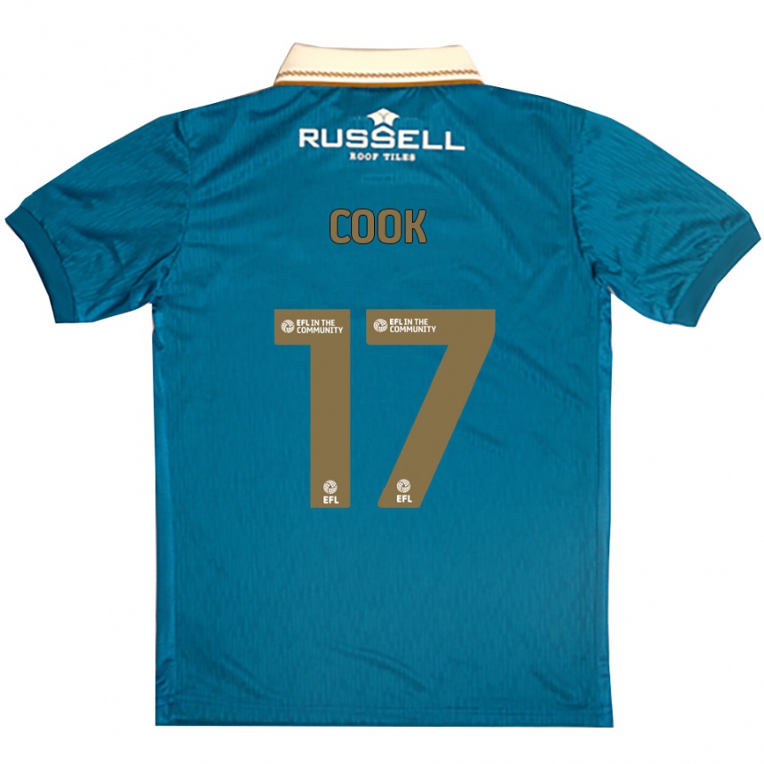 ילדים כדורגל Spencer Cook #17 תכלת לבן הרחק ג'רזי 2025/26