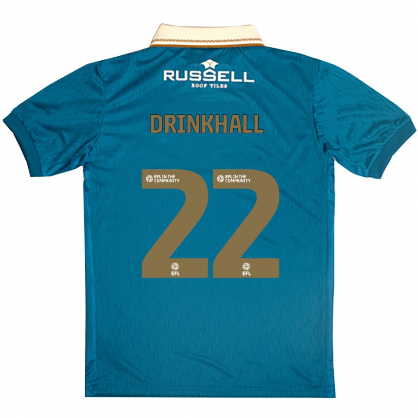 ילדים כדורגל Millie Drinkhall #22 תכלת לבן הרחק ג'רזי 2025/26