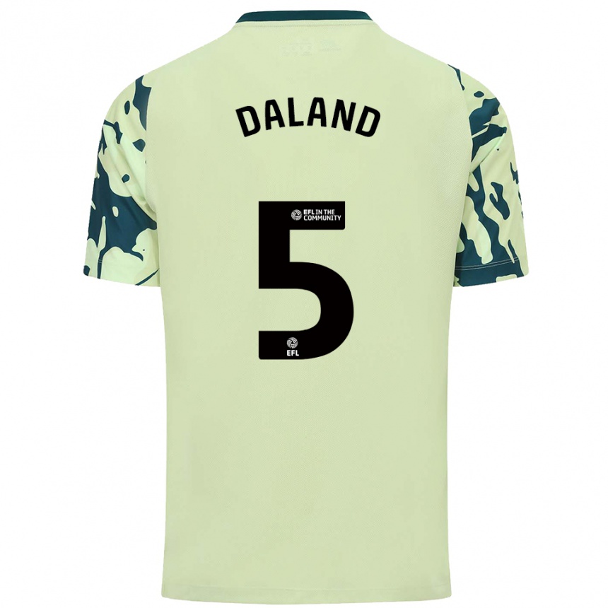 ילדים כדורגל ג׳ספר דלדלנד #5 ירוק כהה הרחק ג'רזי 2025/26