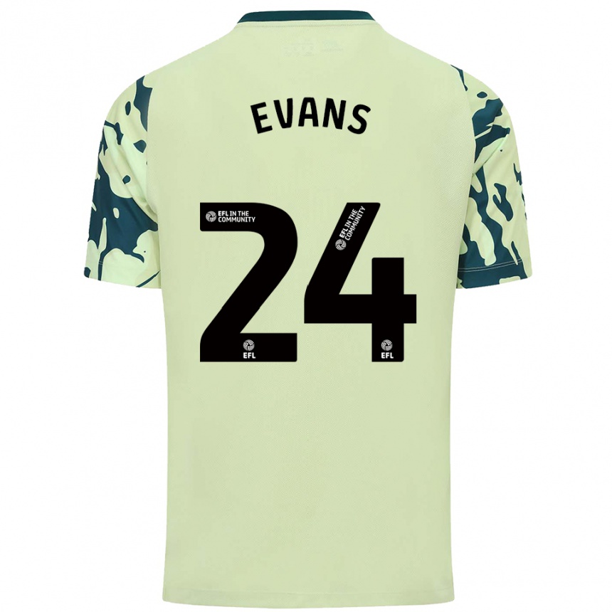 ילדים כדורגל Helen Evans #24 ירוק כהה הרחק ג'רזי 2025/26