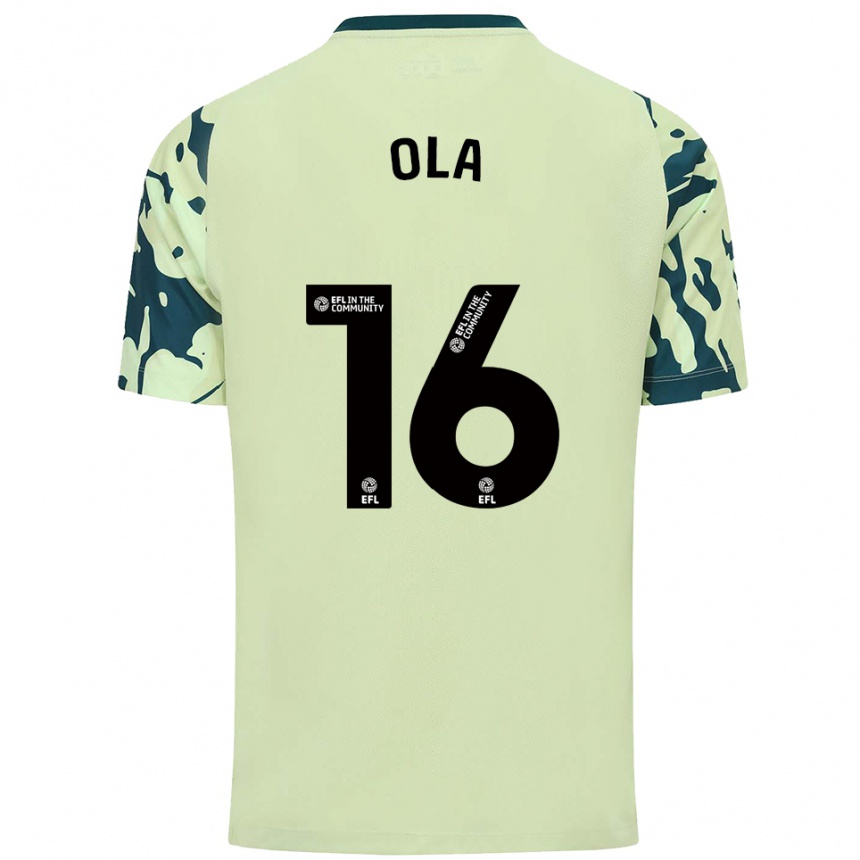 ילדים כדורגל דניאל אולה #16 ירוק כהה הרחק ג'רזי 2025/26