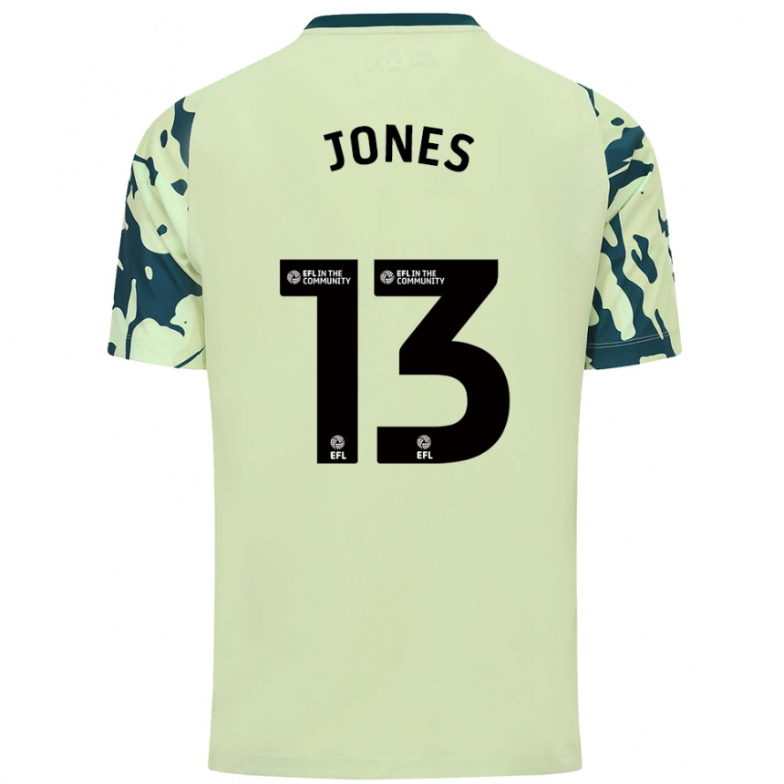 ילדים כדורגל Sam Jones #13 ירוק כהה הרחק ג'רזי 2025/26