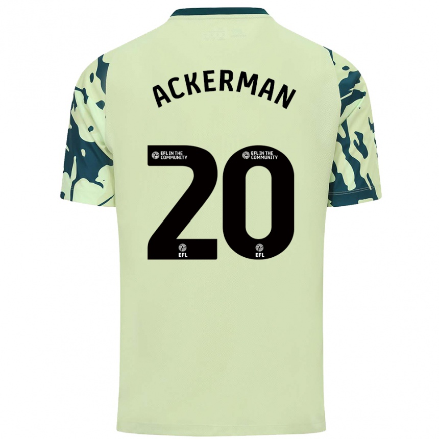 ילדים כדורגל Mali Ackerman #20 ירוק כהה הרחק ג'רזי 2025/26