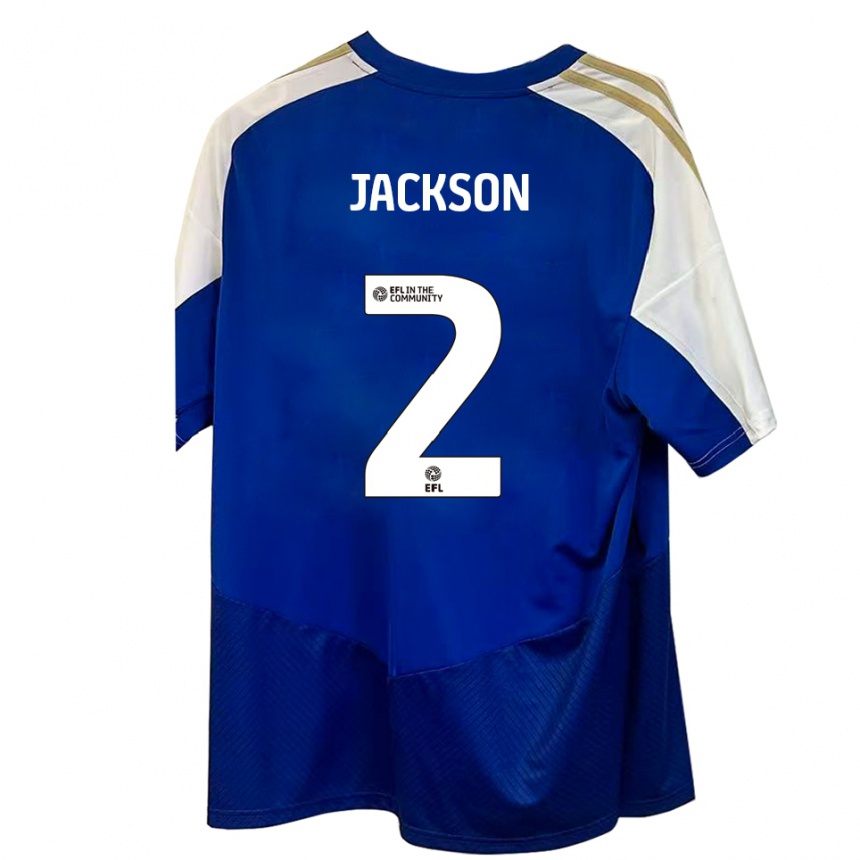 ילדים כדורגל Bow Jackson #2 כחול לבן זהב הרחק ג'רזי 2025/26