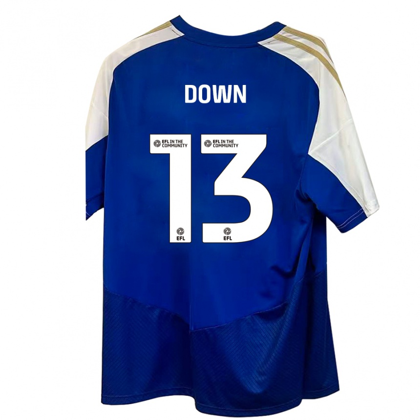 ילדים כדורגל Sam Down #13 כחול לבן זהב הרחק ג'רזי 2025/26