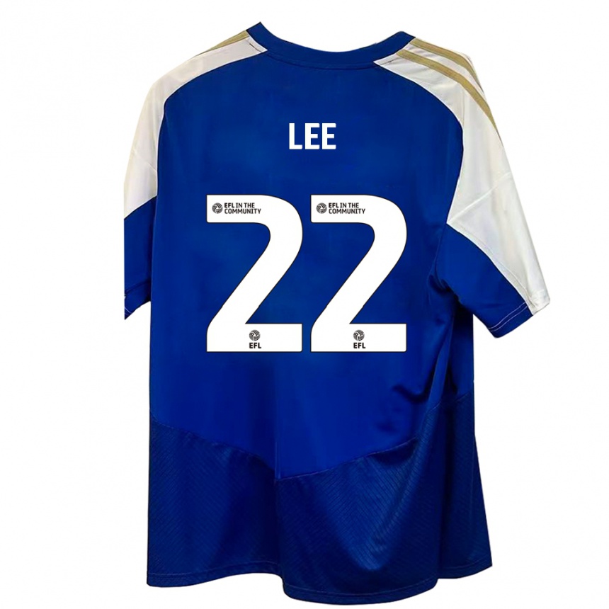 ילדים כדורגל Harry Lee #22 כחול לבן זהב הרחק ג'רזי 2025/26