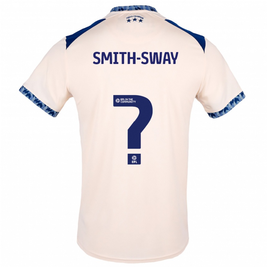 ילדים כדורגל Jay Smith-Sway #0 לבן שמנת כחול נייבי הרחק ג'רזי 2025/26