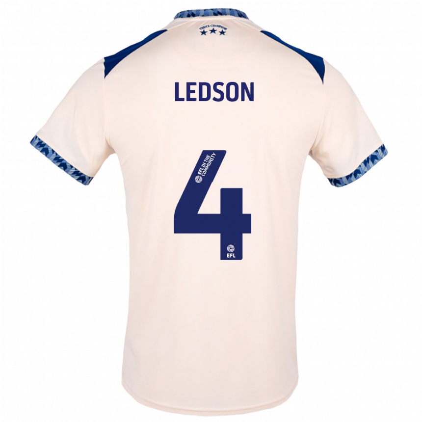 ילדים כדורגל ראיין לדסון #4 לבן שמנת כחול נייבי הרחק ג'רזי 2025/26