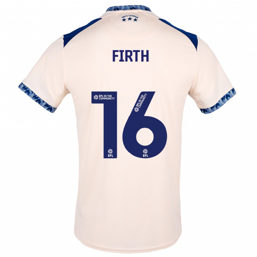 ילדים כדורגל Molly Firth #16 לבן שמנת כחול נייבי הרחק ג'רזי 2025/26