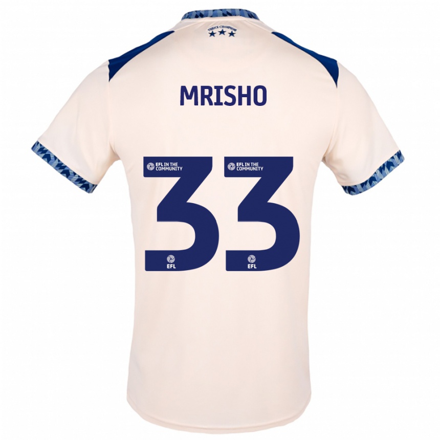 ילדים כדורגל עומארי מרישו #33 לבן שמנת כחול נייבי הרחק ג'רזי 2025/26 ילדים כדורגל עומארי מרישו #33 לבן שמנת כחול נייבי הרחק ג'רזי 2025/26