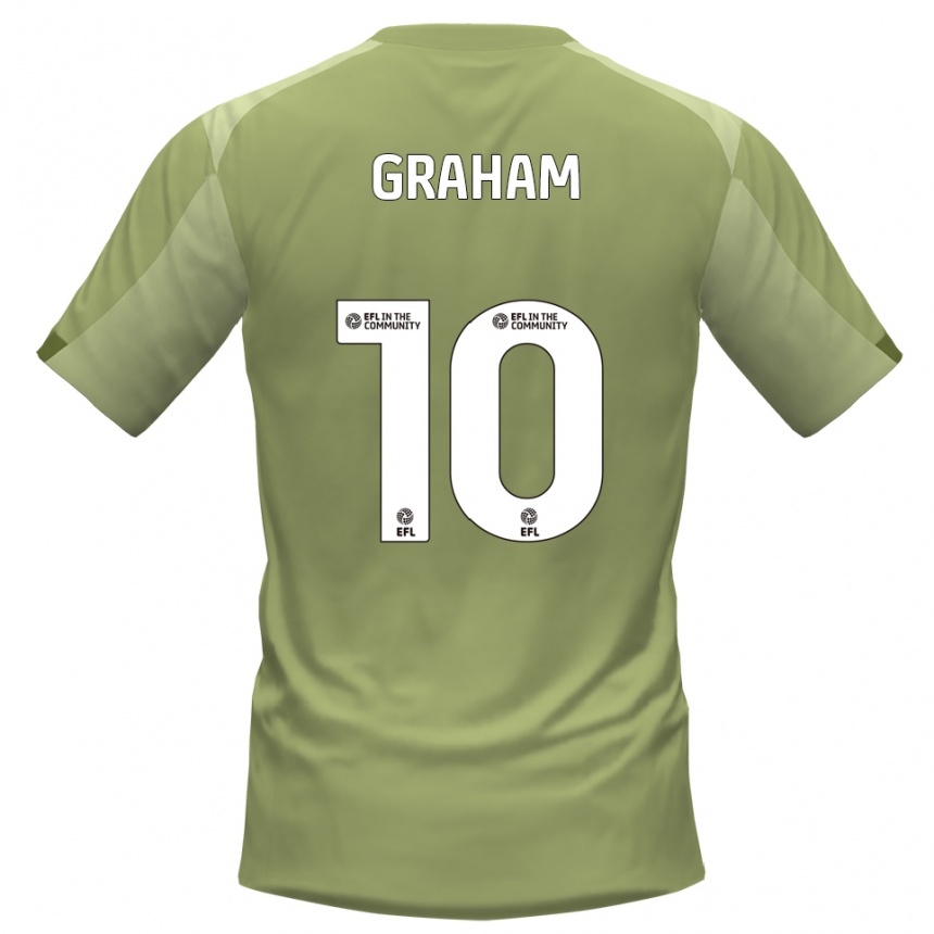 ילדים כדורגל Jordan Graham #10 מרווה שמפניה הרחק ג'רזי 2025/26