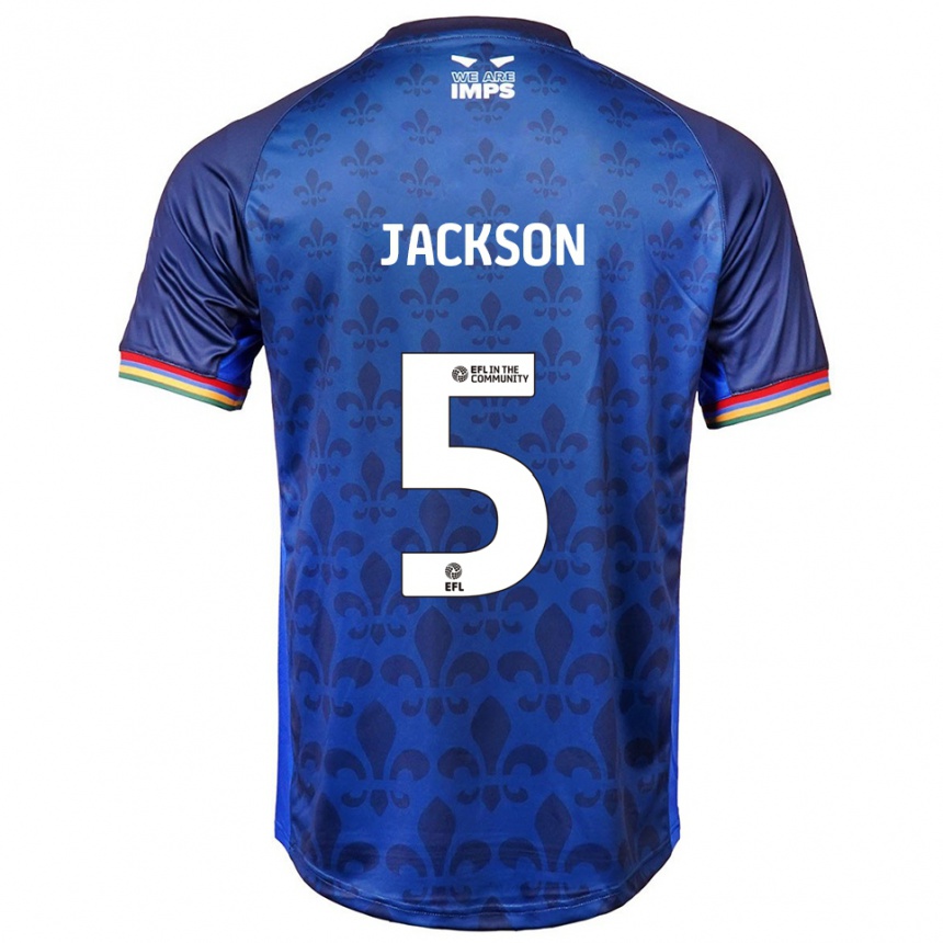 ילדים כדורגל אדם ג'קסון #5 כחול נייבי הרחק ג'רזי 2025/26 ילדים כדורגל אדם ג'קסון #5 כחול נייבי הרחק ג'רזי 2025/26