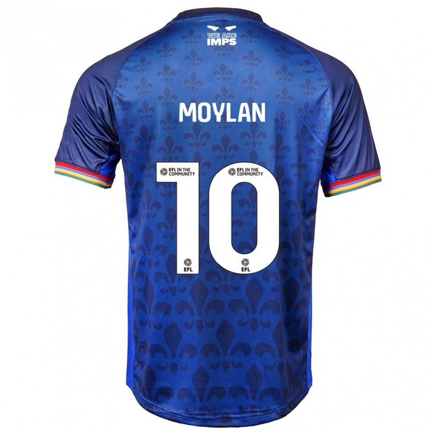 ילדים כדורגל ג'ק מוילן #10 כחול נייבי הרחק ג'רזי 2025/26