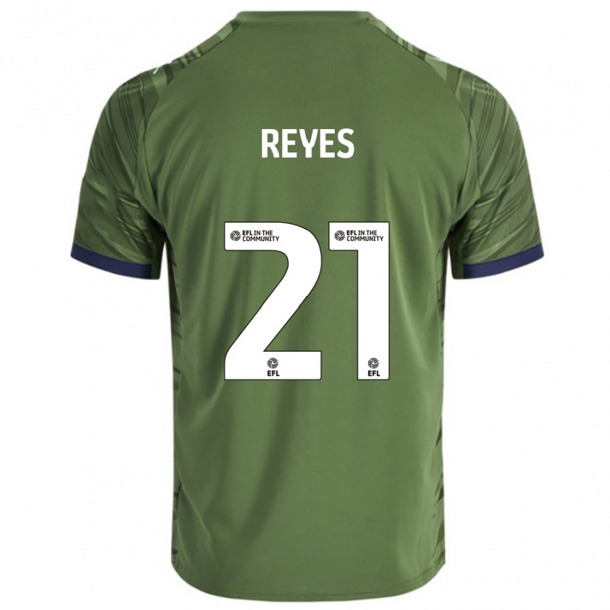 ילדים כדורגל ויסנטה רייס #21 ירוק לבן הרחק ג'רזי 2025/26