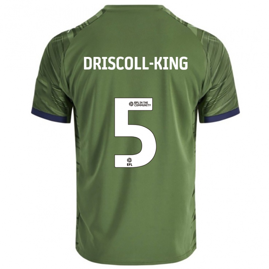 ילדים כדורגל Evie Driscoll-King #5 ירוק לבן הרחק ג'רזי 2025/26