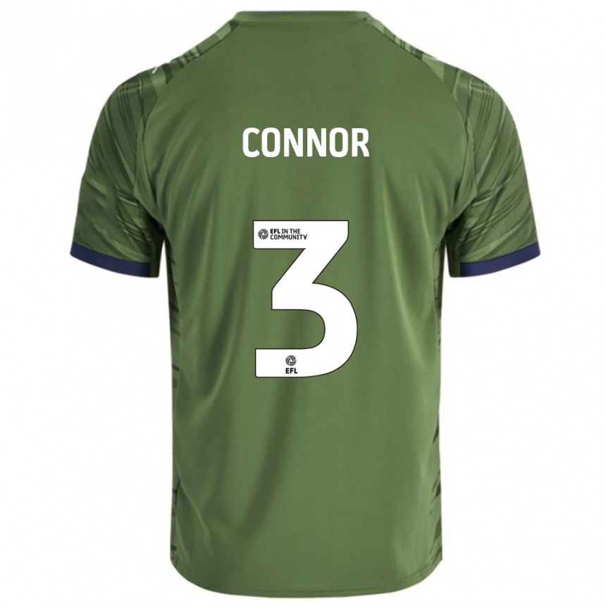 ילדים כדורגל Niamh Connor #3 ירוק לבן הרחק ג'רזי 2025/26