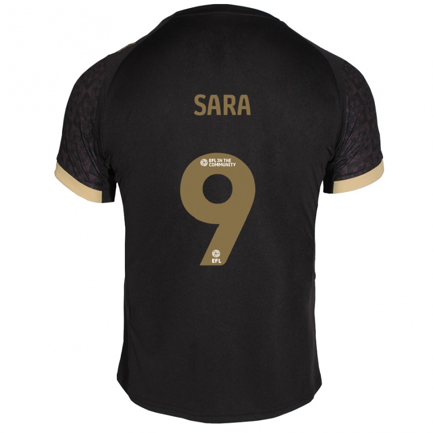 ילדים כדורגל אלי שרה #9 שחור זהב הרחק ג'רזי 2025/26