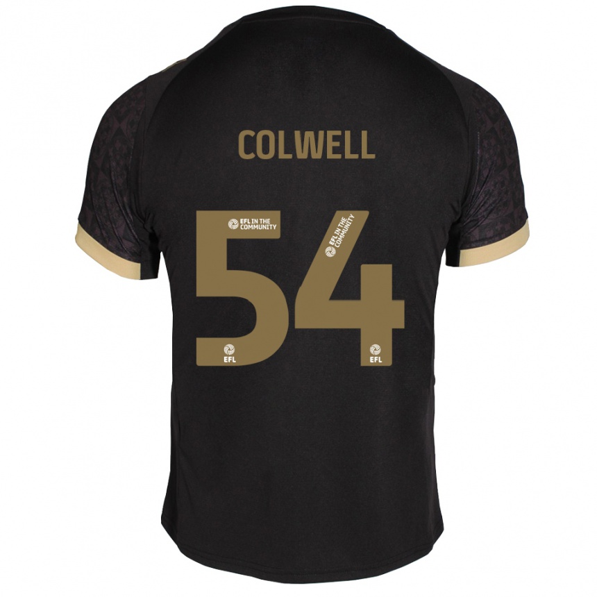 ילדים כדורגל לואיס קולוול #54 שחור זהב הרחק ג'רזי 2025/26