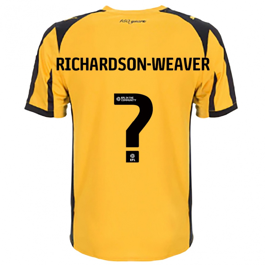 ילדים כדורגל Ella Richardson-Weaver #0 כתום שחור הרחק ג'רזי 2025/26