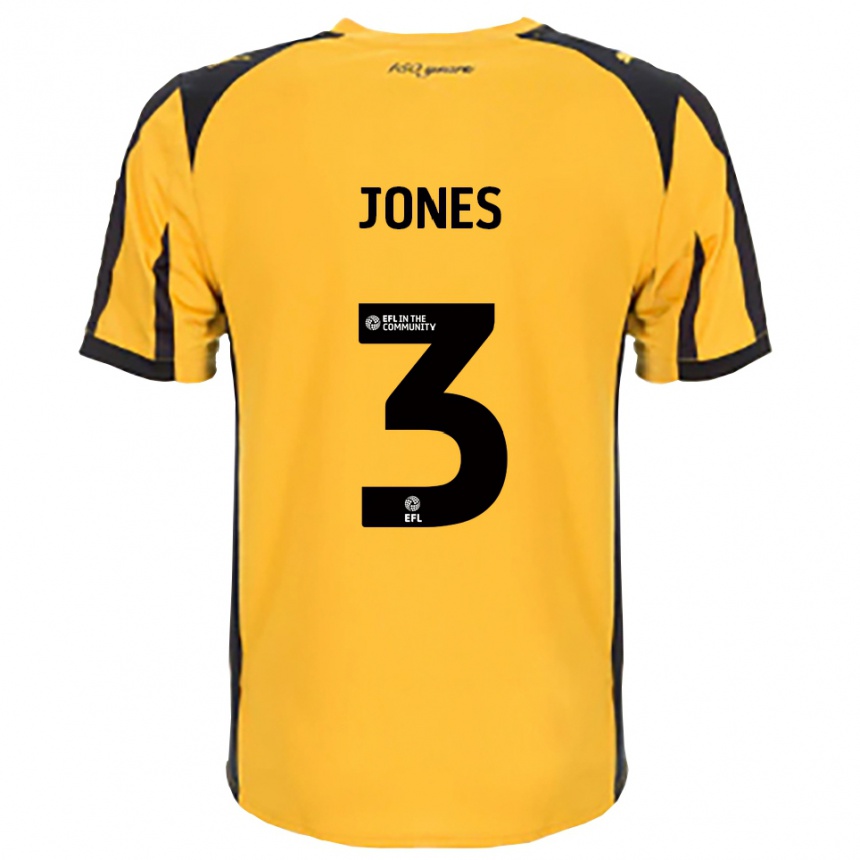 ילדים כדורגל Dan Jones #3 כתום שחור הרחק ג'רזי 2025/26