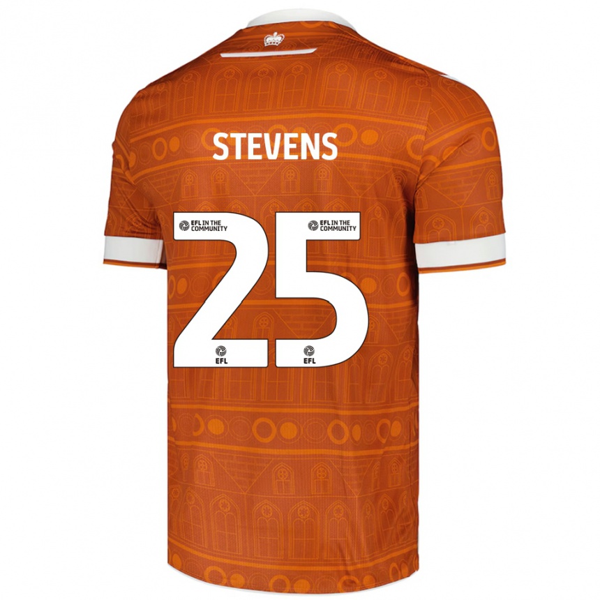 ילדים כדורגל Jack Stevens #25 כתום לבן הרחק ג'רזי 2025/26