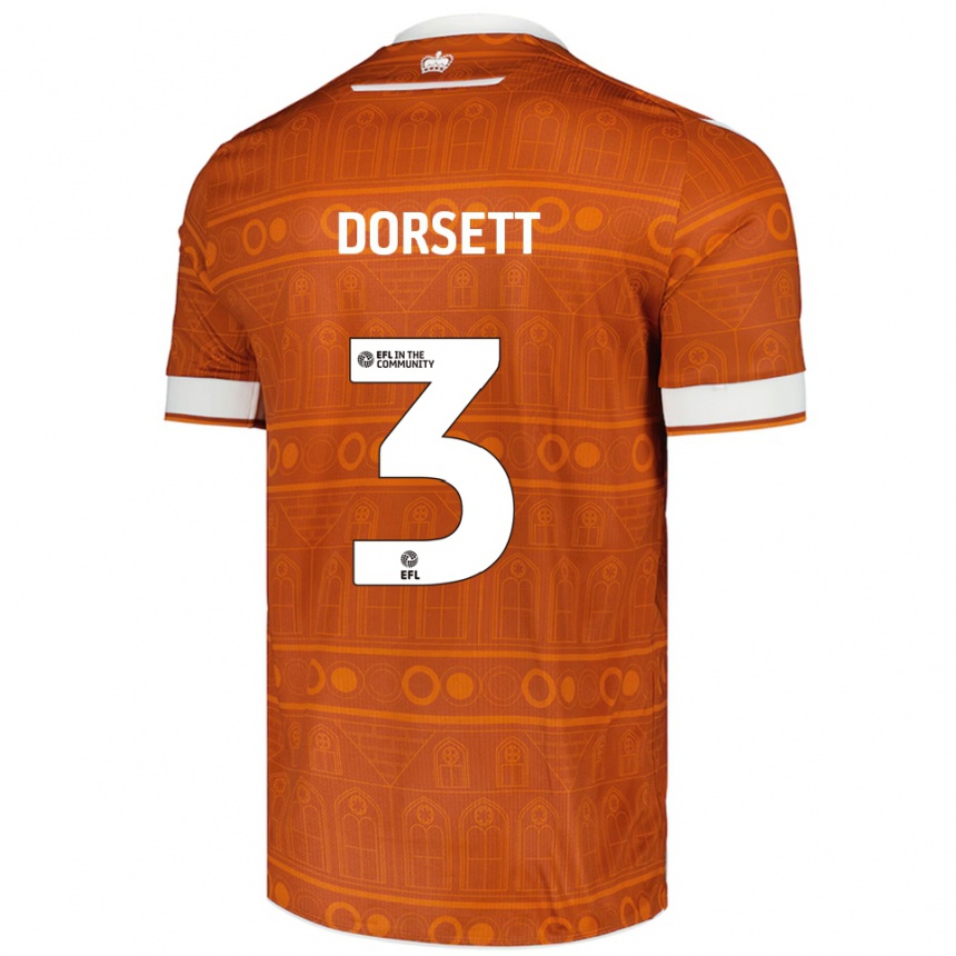 ילדים כדורגל יריאל דורסט #3 כתום לבן הרחק ג'רזי 2025/26