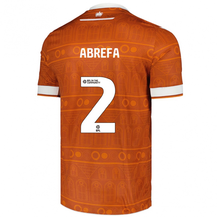 ילדים כדורגל קלווין אברפה #2 כתום לבן הרחק ג'רזי 2025/26