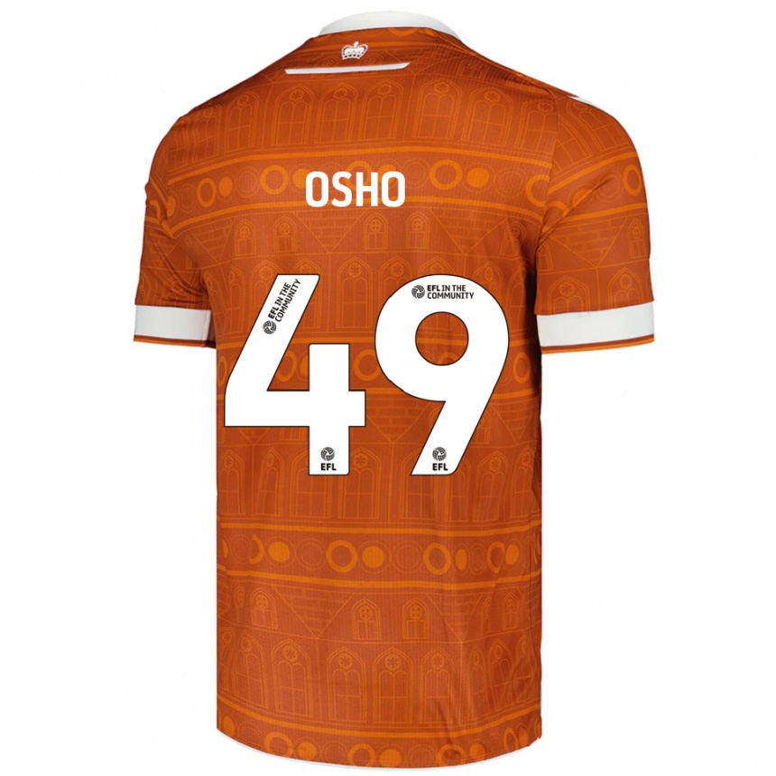 ילדים כדורגל Emmanuel Osho #49 כתום לבן הרחק ג'רזי 2025/26