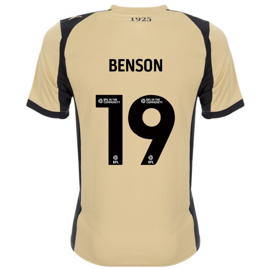 ילדים כדורגל Josh Benson #19 זהב שחור הרחק ג'רזי 2025/26