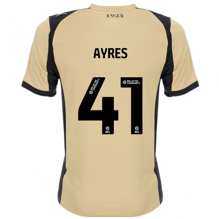 ילדים כדורגל Josh Ayres #41 זהב שחור הרחק ג'רזי 2025/26