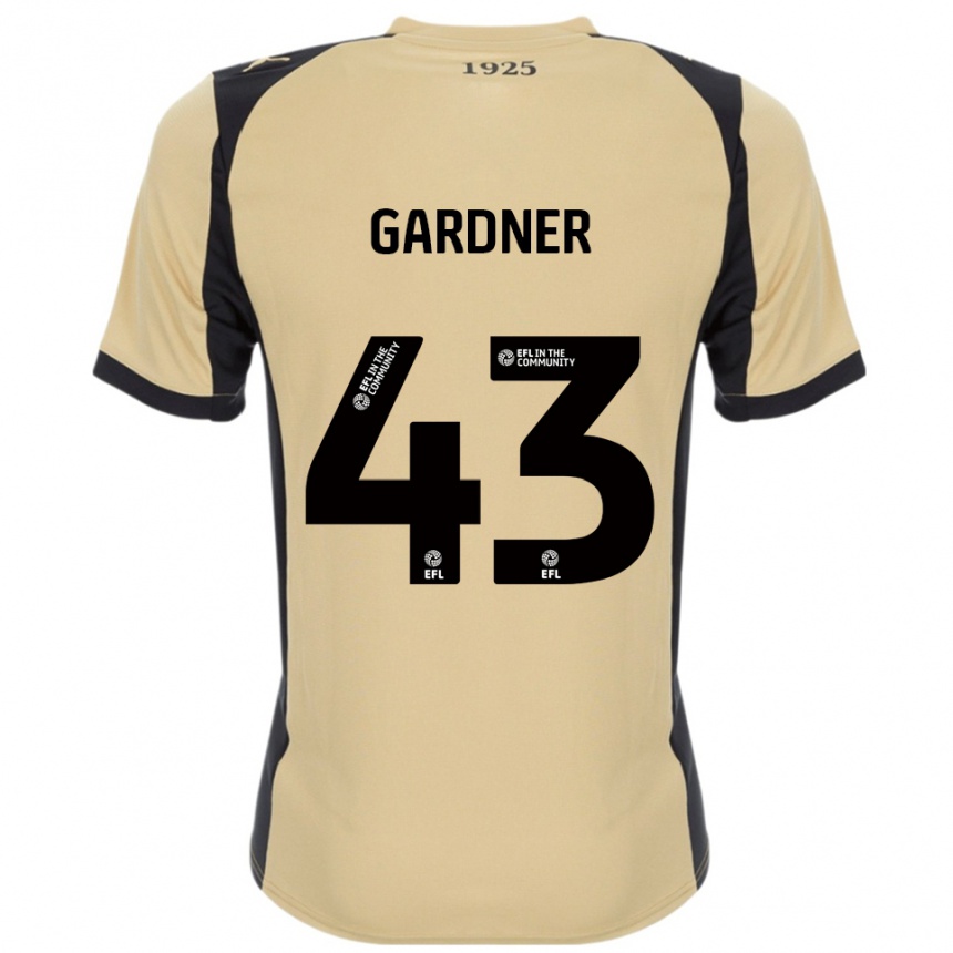 ילדים כדורגל Dean Gardner #43 זהב שחור הרחק ג'רזי 2025/26