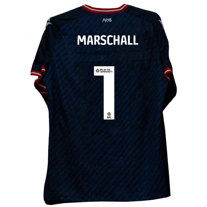 ילדים כדורגל פיליפ מרשל #1 כחול נייבי אדום הרחק ג'רזי 2025/26