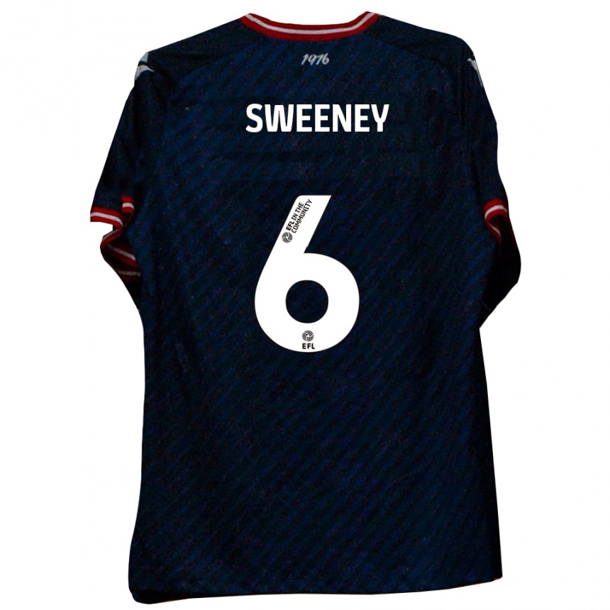 ילדים כדורגל Dan Sweeney #6 כחול נייבי אדום הרחק ג'רזי 2025/26