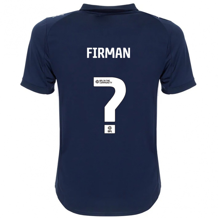 ילדים כדורגל Emily Firman #0 כחול נייבי לבן הרחק ג'רזי 2025/26