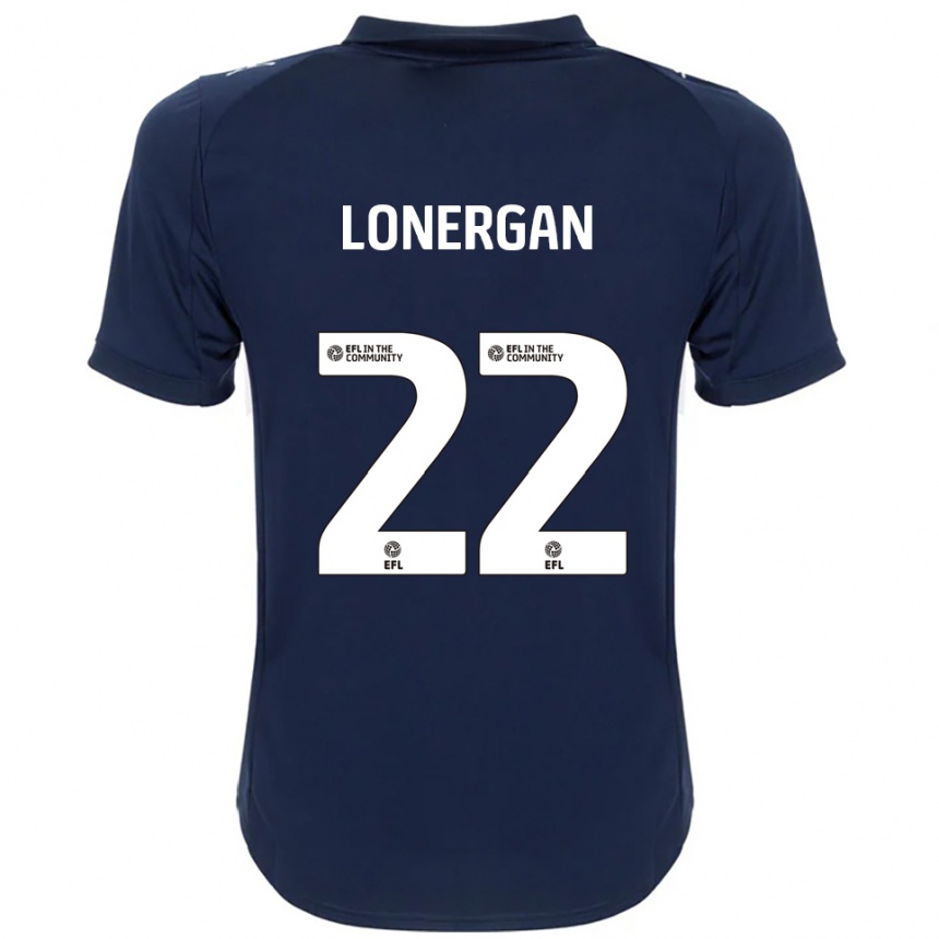 ילדים כדורגל אנדי לונרגן #22 כחול נייבי לבן הרחק ג'רזי 2025/26